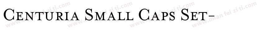 Centuria Small Caps Set字体转换